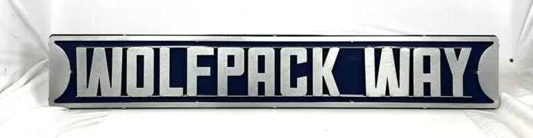 Nevada Wolfpack 3D Street Sign - Gameday Ironworks Nevada wolfpack 3d street sign