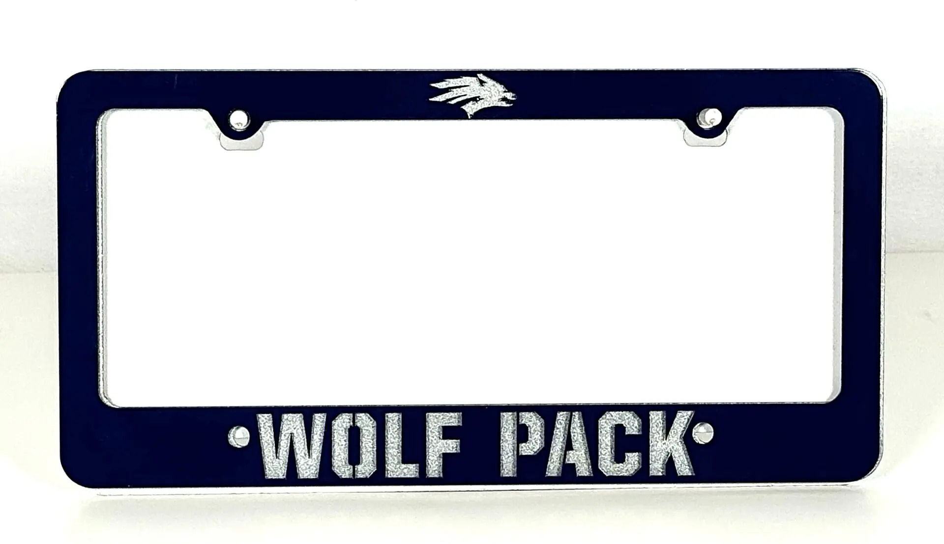 Nevada Wolfpack Logo Tag Frame - Gameday Ironworks Nevada wolfpack logo tag frame