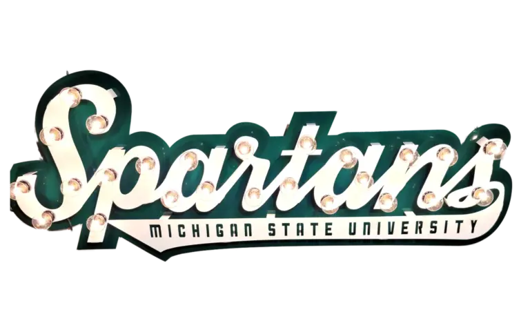 Michigan State University 3D Lit Sign - Spartans - Gameday Ironworks Michigan state university 3d lit sign - spartans