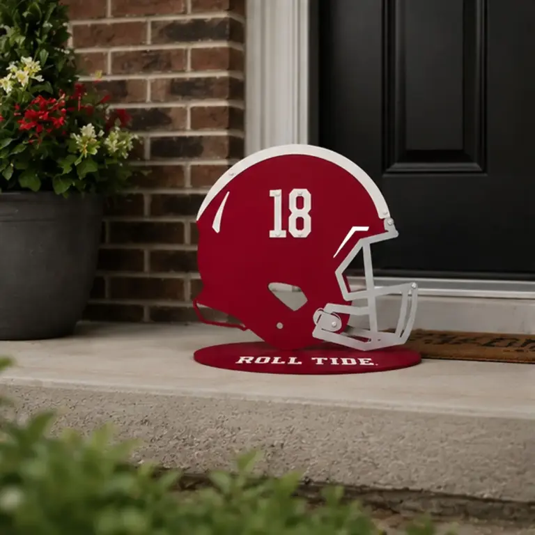 Alabama crimson tide helmet base sign - image 4