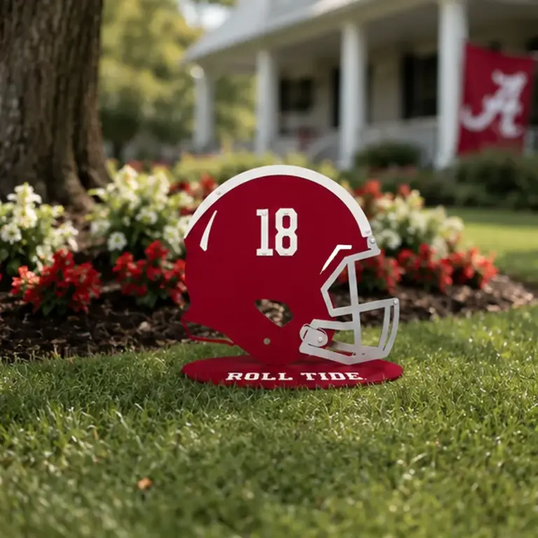 Alabama crimson tide helmet base sign - image 5