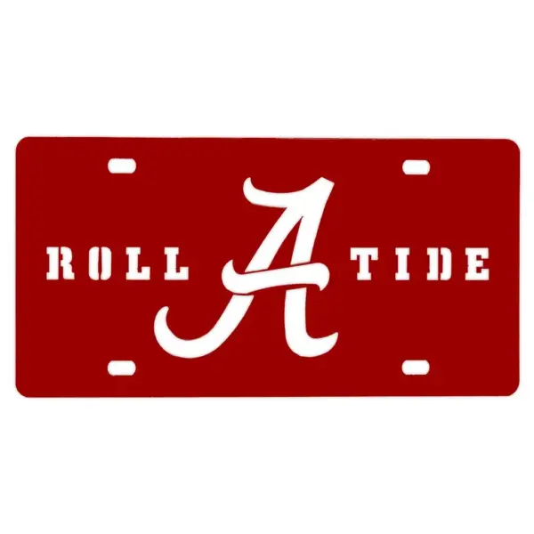 Alabama Crimson Tide Logo Front License Plate - Gameday Ironworks Alabama crimson tide logo front license plate