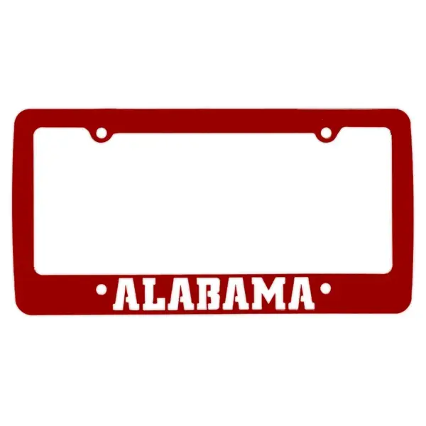 Alabama crimson tide font license plate frame