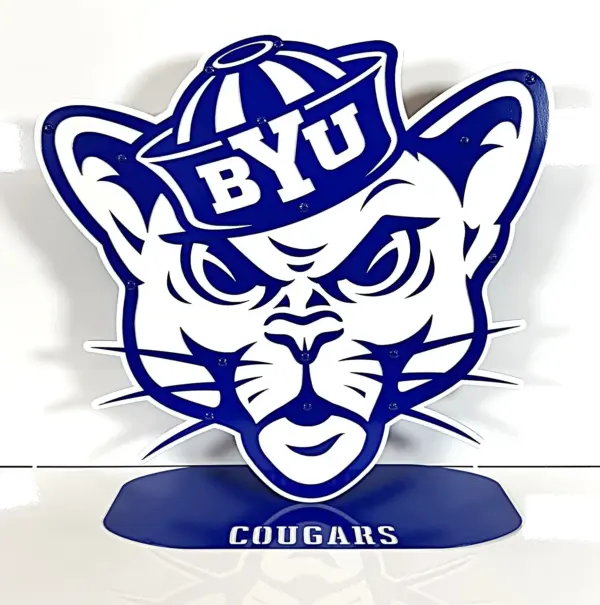 2' byu cougar on base