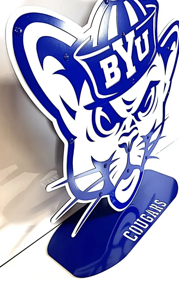 2' byu cougar on base