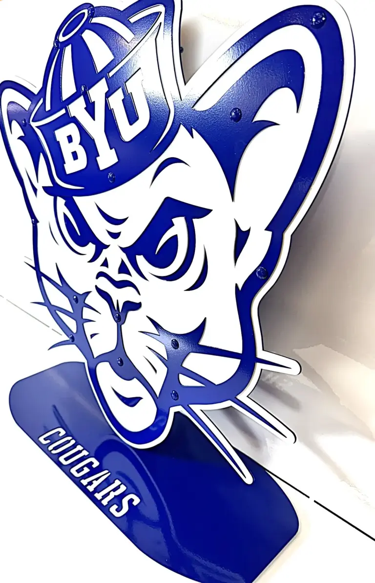 2' byu cougar on base - image 3