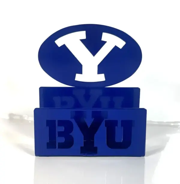 Byu Logo Card Holder - Gameday Ironworks Byu logo card holder