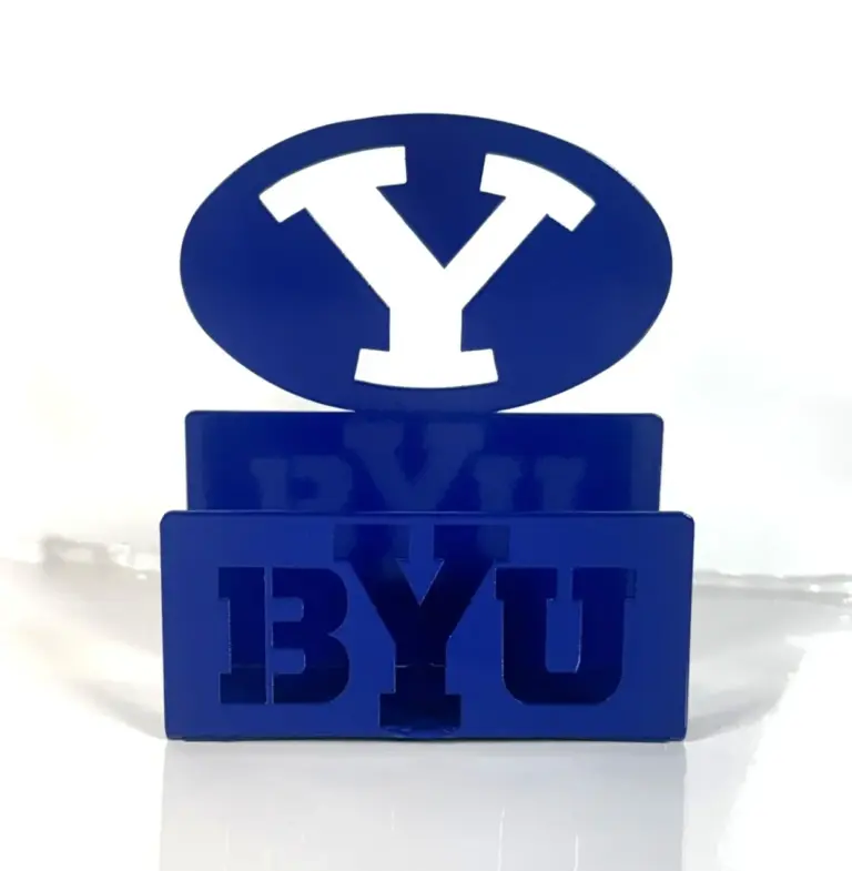 Byu Logo Card Holder - Gameday Ironworks Byu logo card holder