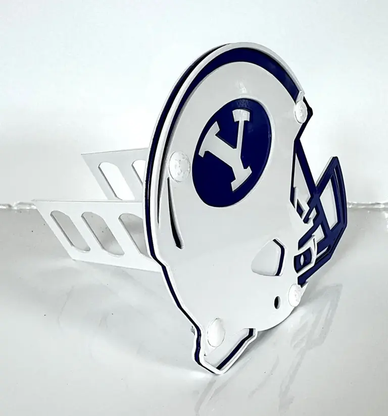 Byu Football Helmet Hitch Cover - Gameday Ironworks Byu football helmet hitch cover - image 2
