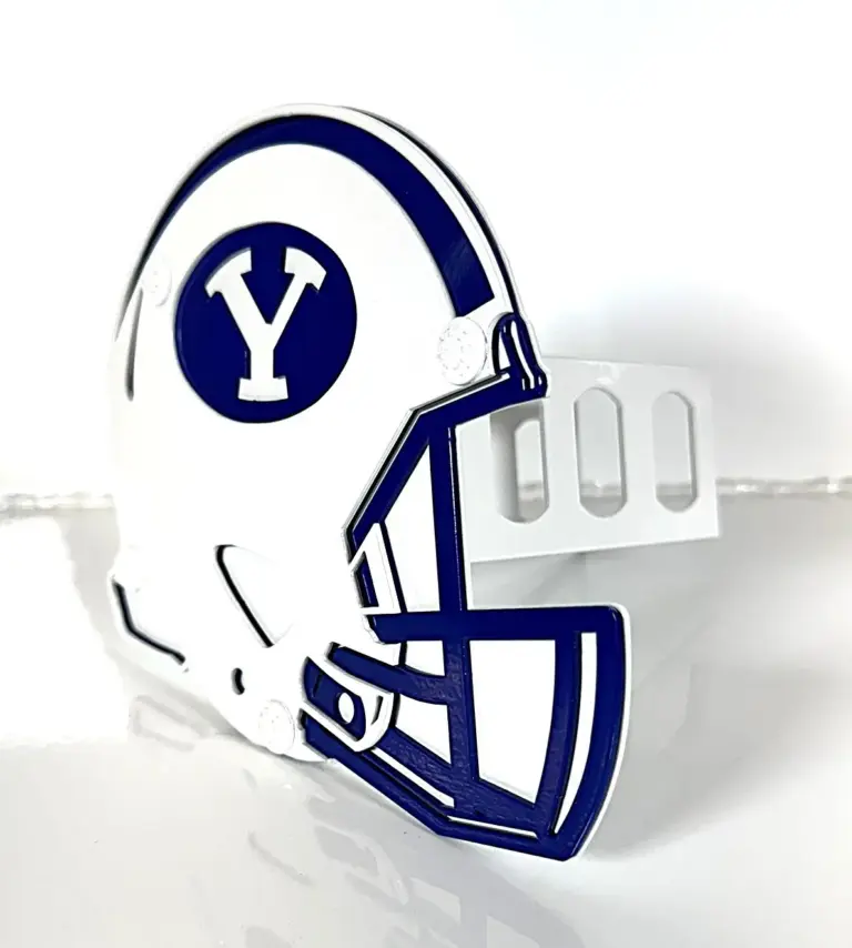 Byu Football Helmet Hitch Cover - Gameday Ironworks Byu football helmet hitch cover - image 3