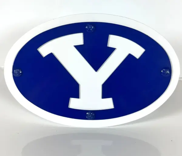 Byu Logo Hitch Cover - Gameday Ironworks Byu logo hitch cover
