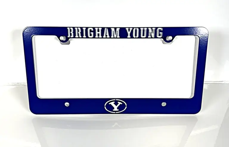 Byu logo tag frame