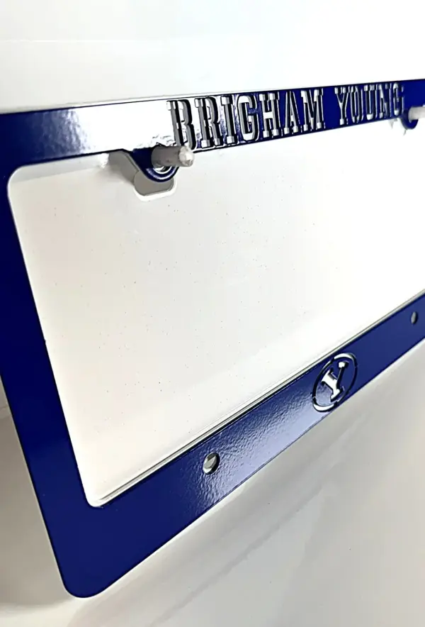 Byu logo tag frame