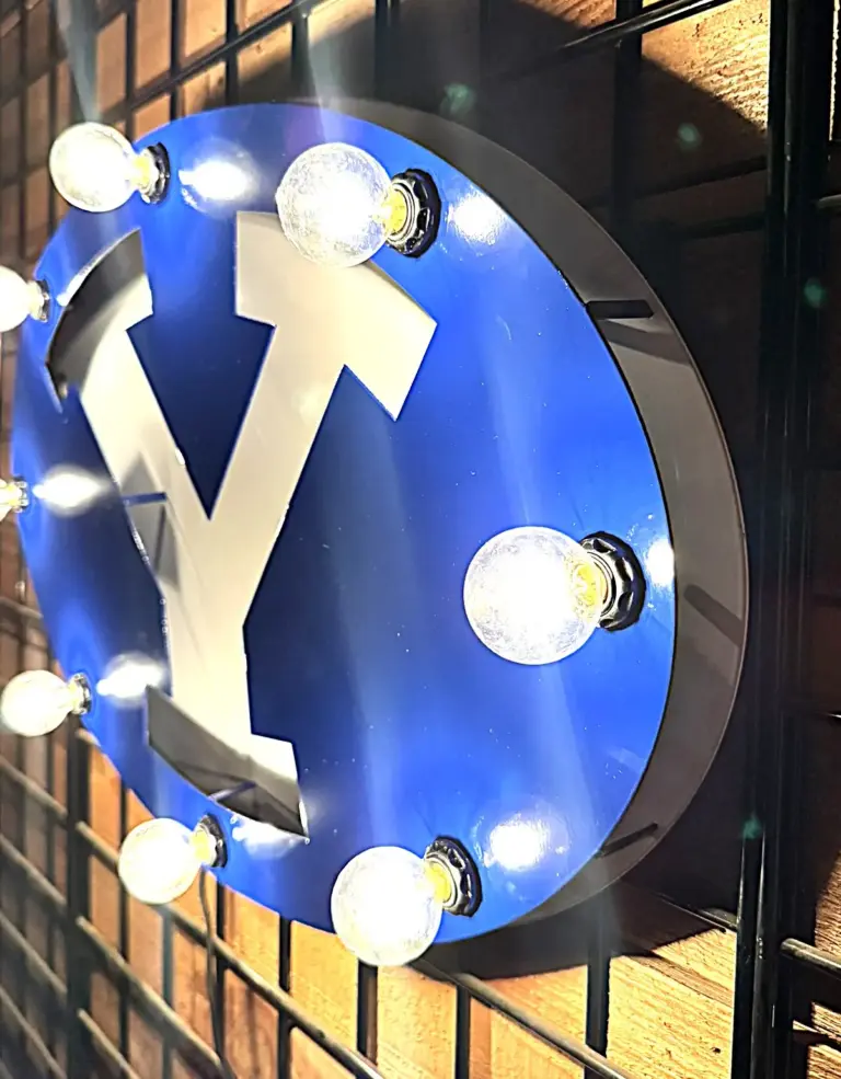 Byu Small 3D Lit Sign - Gameday Ironworks Byu small 3d lit sign - image 3