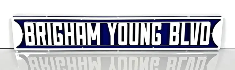 Byu 3D Street Sign - Gameday Ironworks Byu 3d street sign