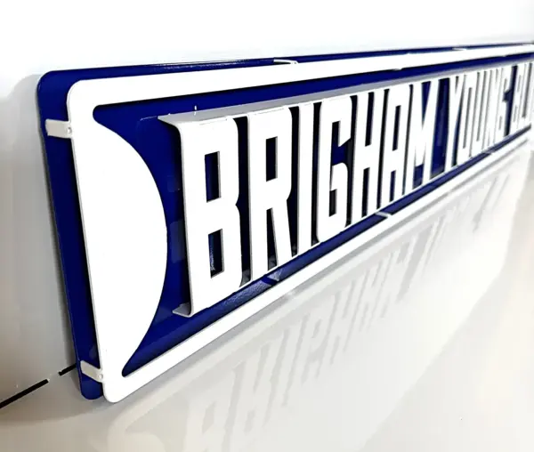 Byu 3D Street Sign - Gameday Ironworks Byu 3d street sign