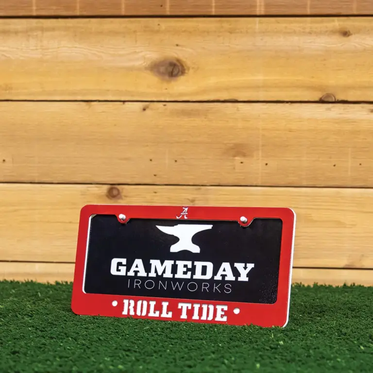 Alabama crimson tide logo license plate frame