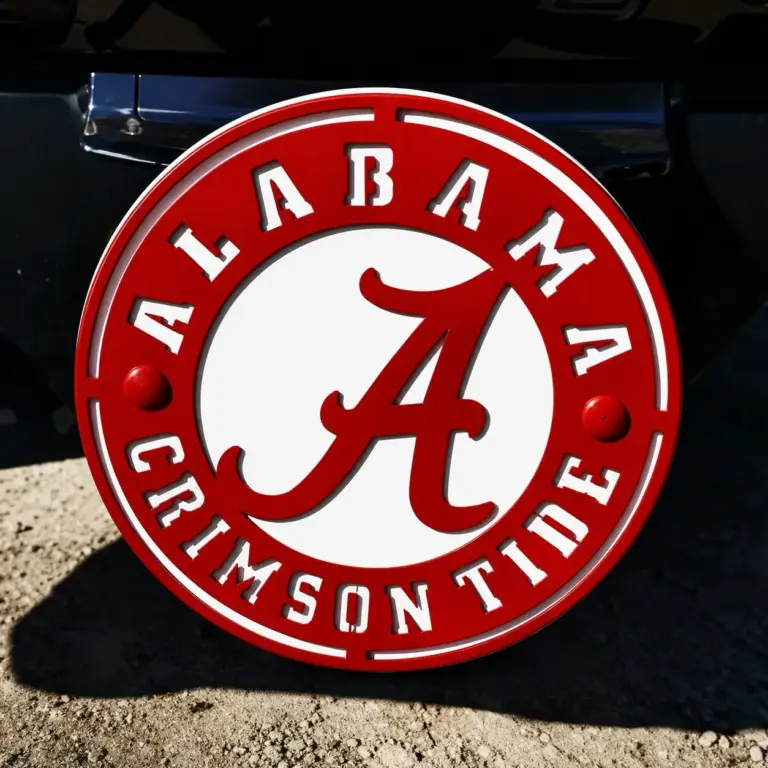 Alabama crimson tide logo hitch cover - image 2