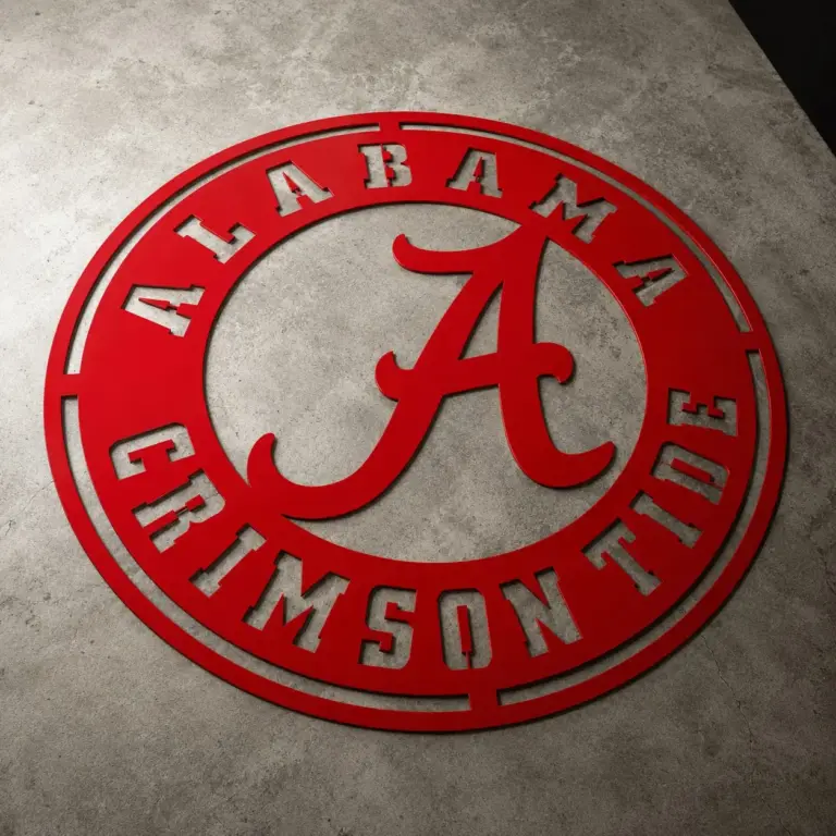 Alabama Crimson Tide Welcome Circle - Gameday Ironworks Alabama crimson tide welcome circle