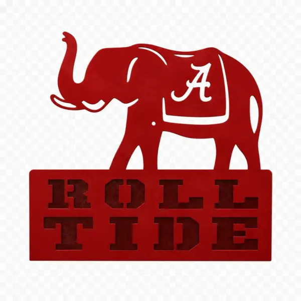 Alabama Crimson Tide 'Big Al' Business Card Holder - Gameday Ironworks Alabama crimson tide 'big al' business card holder
