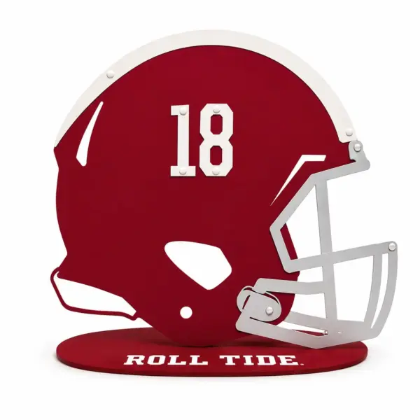 Alabama crimson tide helmet base sign