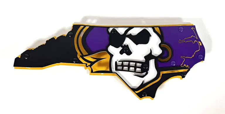 Ecu 3D Wall Art - Gameday Ironworks Ecu 3d wall art