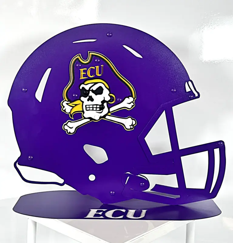 East Carolina Football Helmet On Base - Gameday Ironworks East carolina football helmet on base