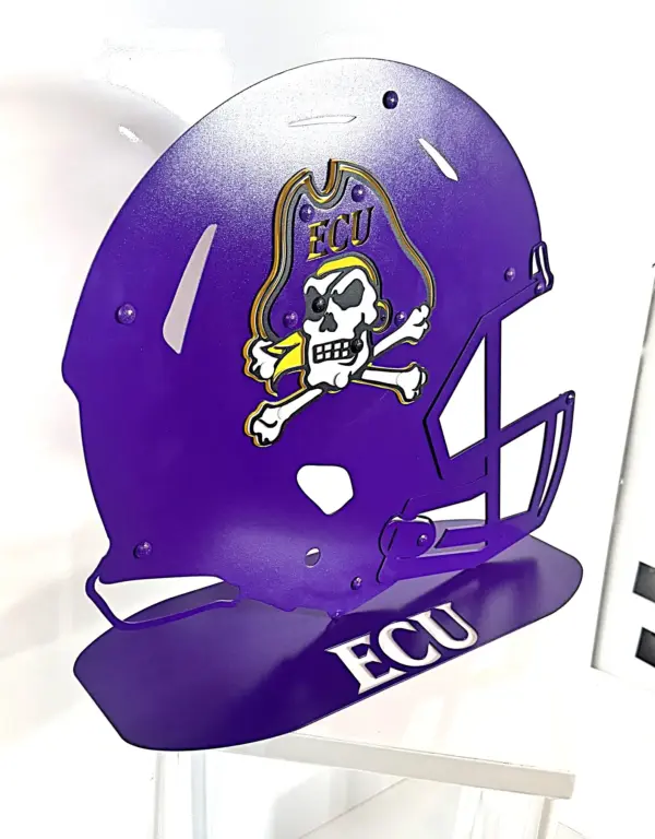 East Carolina Football Helmet On Base - Gameday Ironworks East carolina football helmet on base