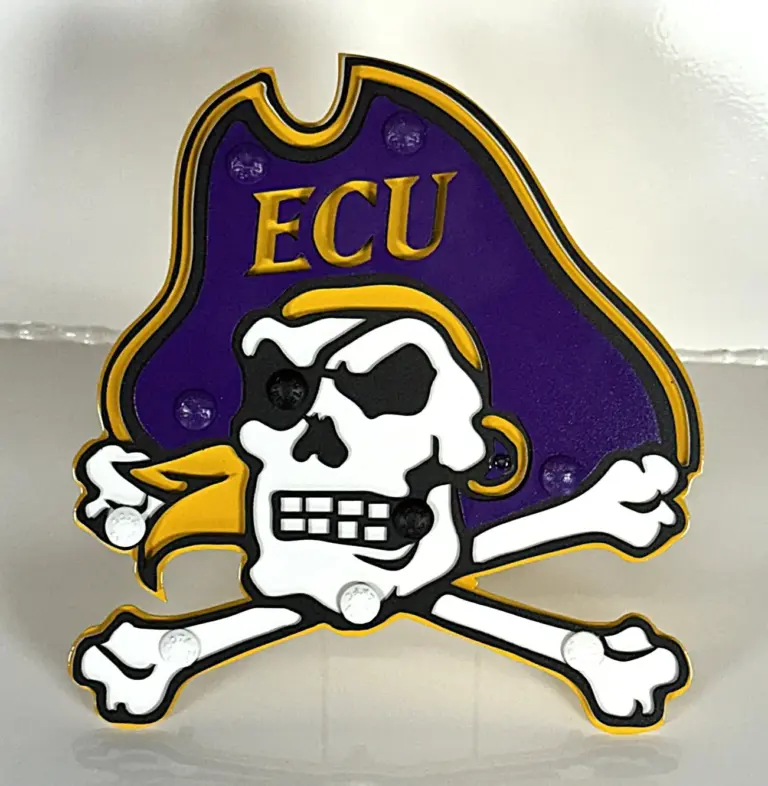 Ecu Pirate Hitch Cover - Gameday Ironworks Ecu pirate hitch cover