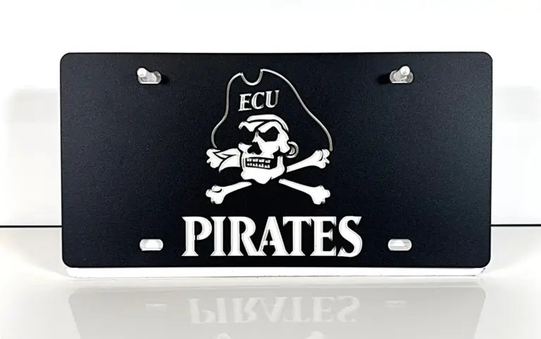 Ecu Pirates Tag - Gameday Ironworks Ecu pirates tag