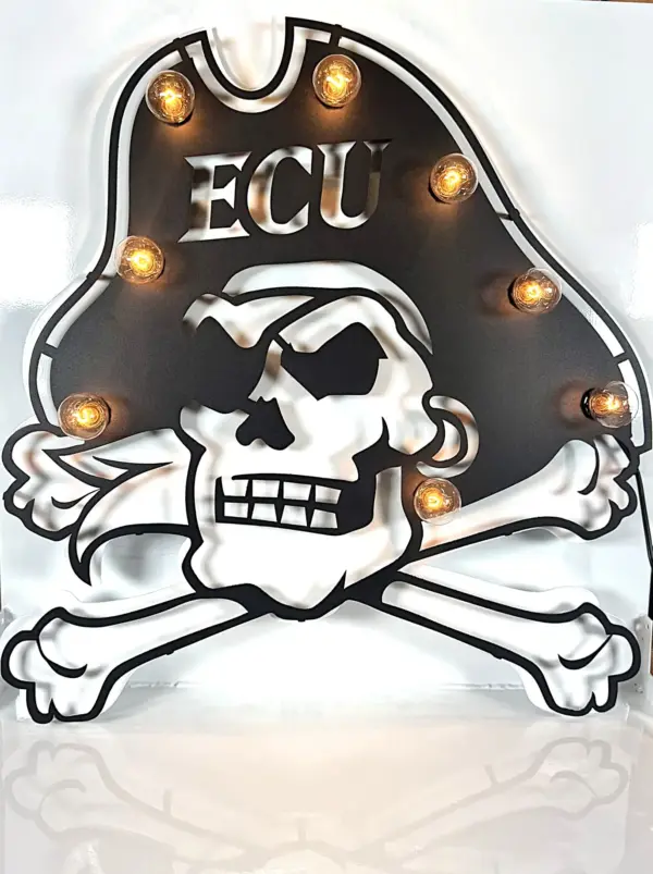 East carolina small 3d lit sign