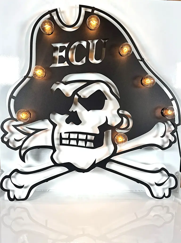 East carolina small 3d lit sign