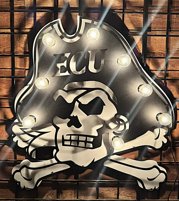 East carolina small 3d lit sign