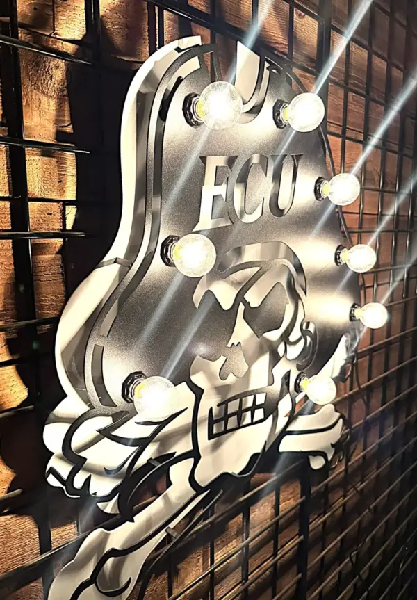 East carolina small 3d lit sign