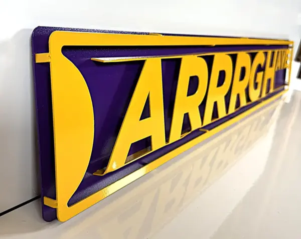 Ecu pirates 3d street sign