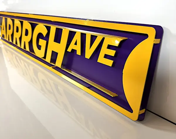 Ecu pirates 3d street sign