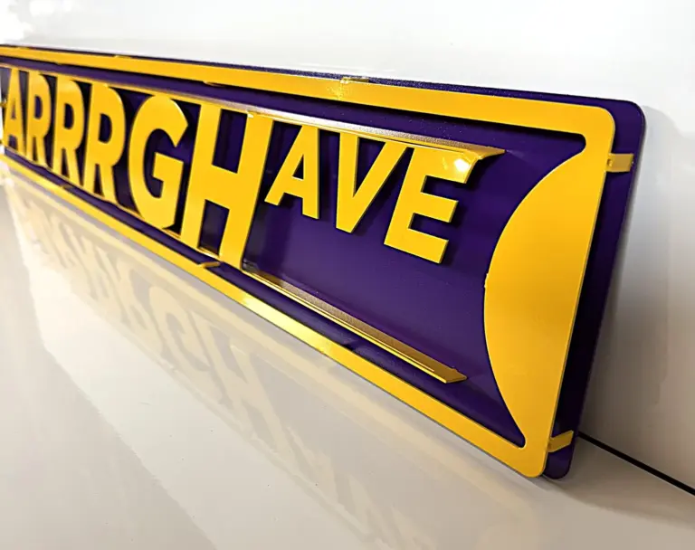 Ecu pirates 3d street sign - image 3