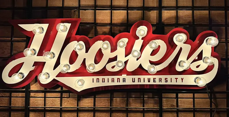 Indiana hoosiers 3d lit sign - image 2