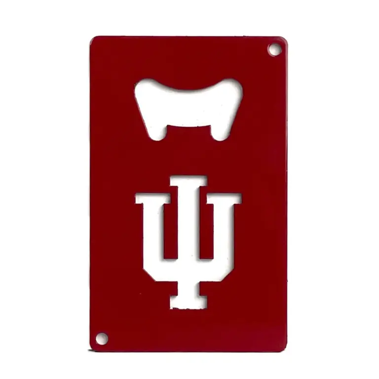 Iu logo bottle opener
