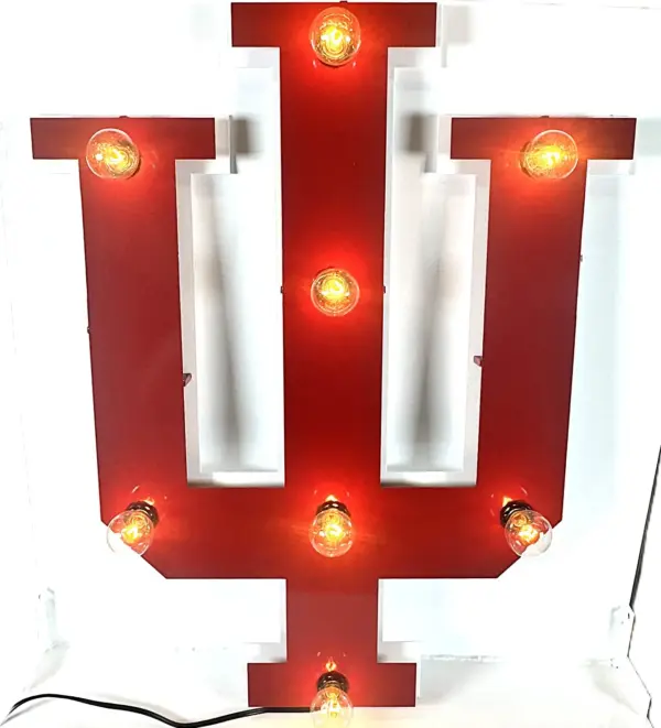 Indiana small 3d lit sign