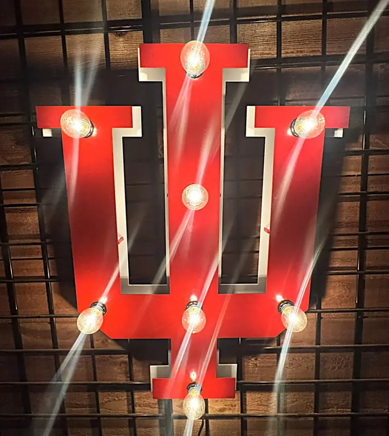 Indiana small 3d lit sign - image 2
