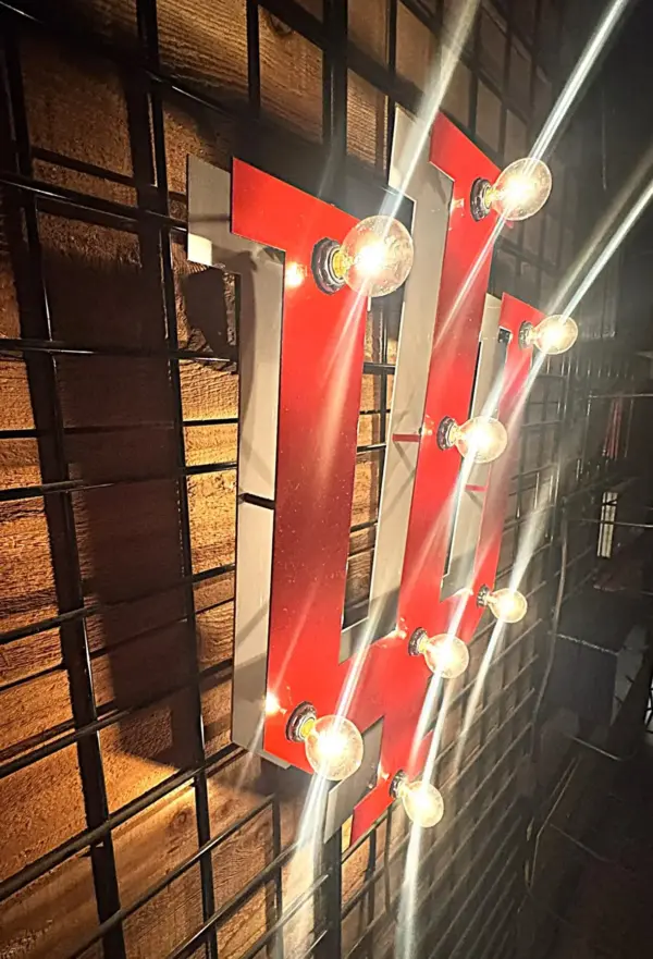 Indiana small 3d lit sign