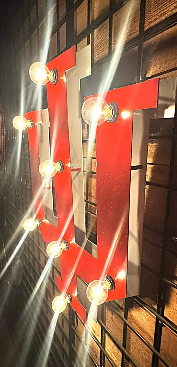 Indiana small 3d lit sign