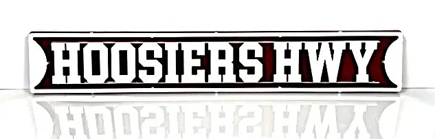 Indiana Hoosiers 3D Street Sign - Gameday Ironworks Indiana hoosiers 3d street sign