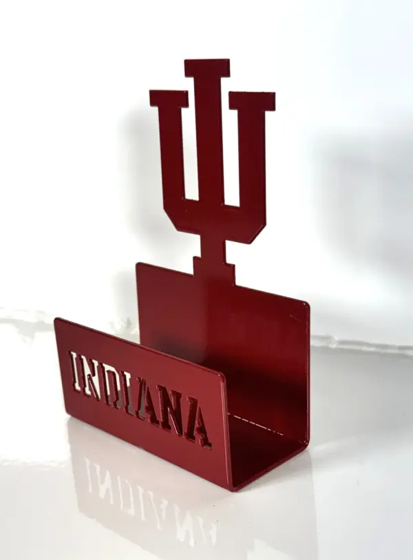 Indiana Logo Card Holder - Gameday Ironworks Indiana logo card holder