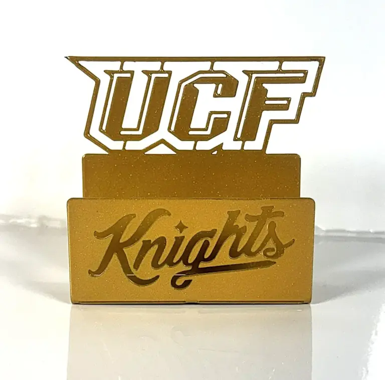 Ucf Knights Script Card Holder - Gameday Ironworks Ucf knights script card holder