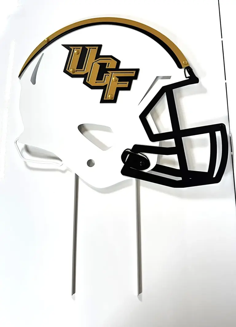 Ucf Football Helmet On Stakes - Gameday Ironworks Ucf football helmet on stakes