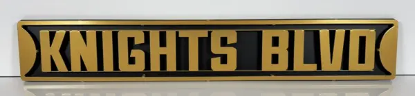 Ucf knights 3d street sign
