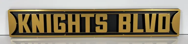 Ucf knights 3d street sign