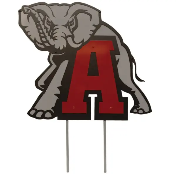 Alabama crimson tide mascot yard sign